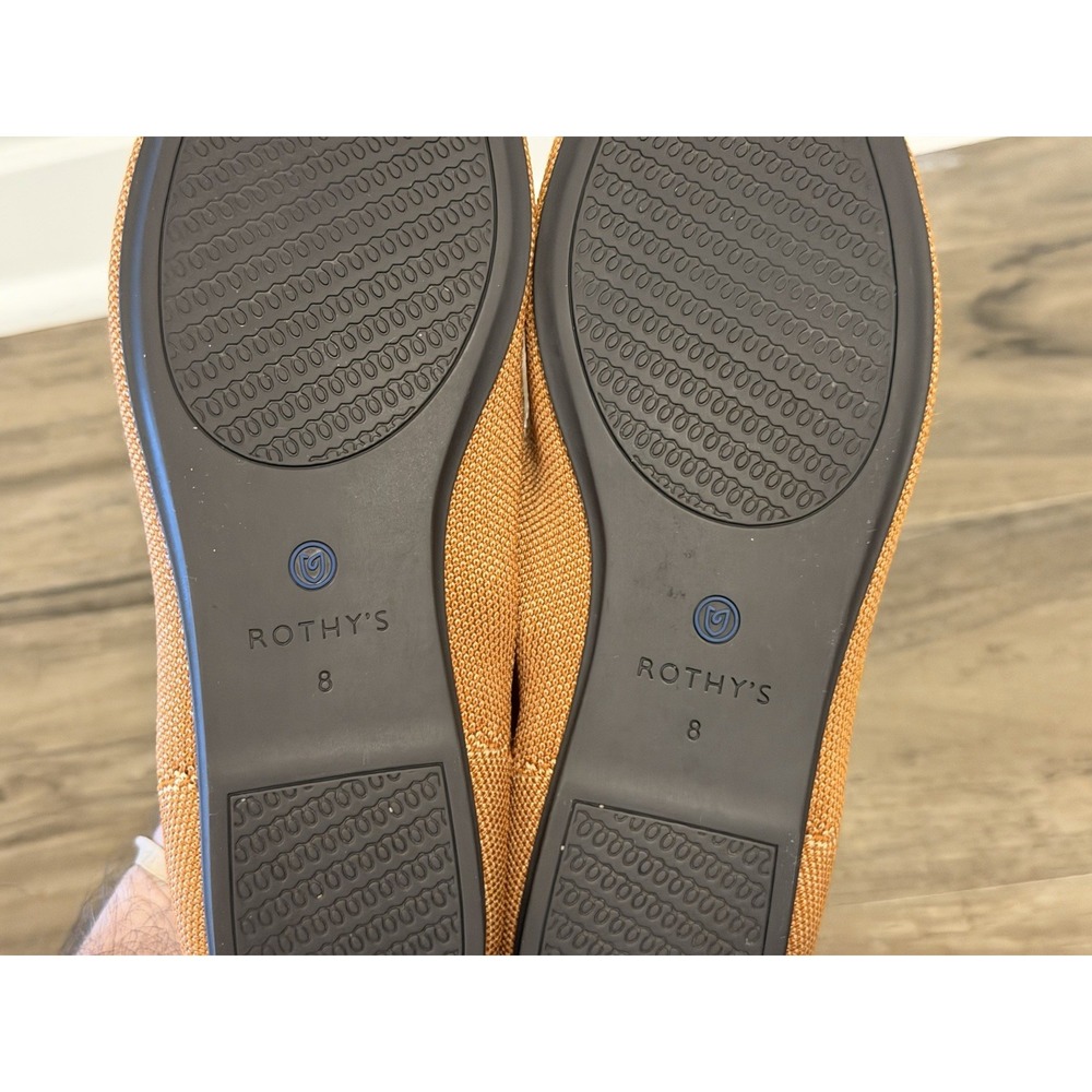 Rothy's The Flat in Fawn Round Toe Women's Slip On Ballet Flats Size 8 - Picture 6 of 12